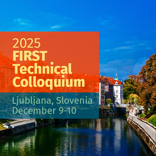 Ljubljana 2025 FIRST Technical Colloquium, Slovenia