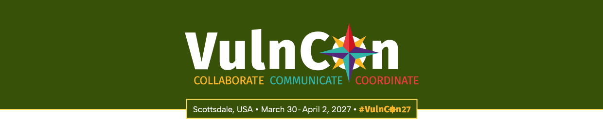 CVE/FIRST VulnCon 2027 &amp; Annual CNA Summit - Scottsdale (US), March 30 - April 2, 2027