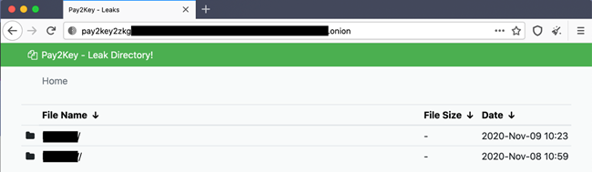 Pay2Key leaks site